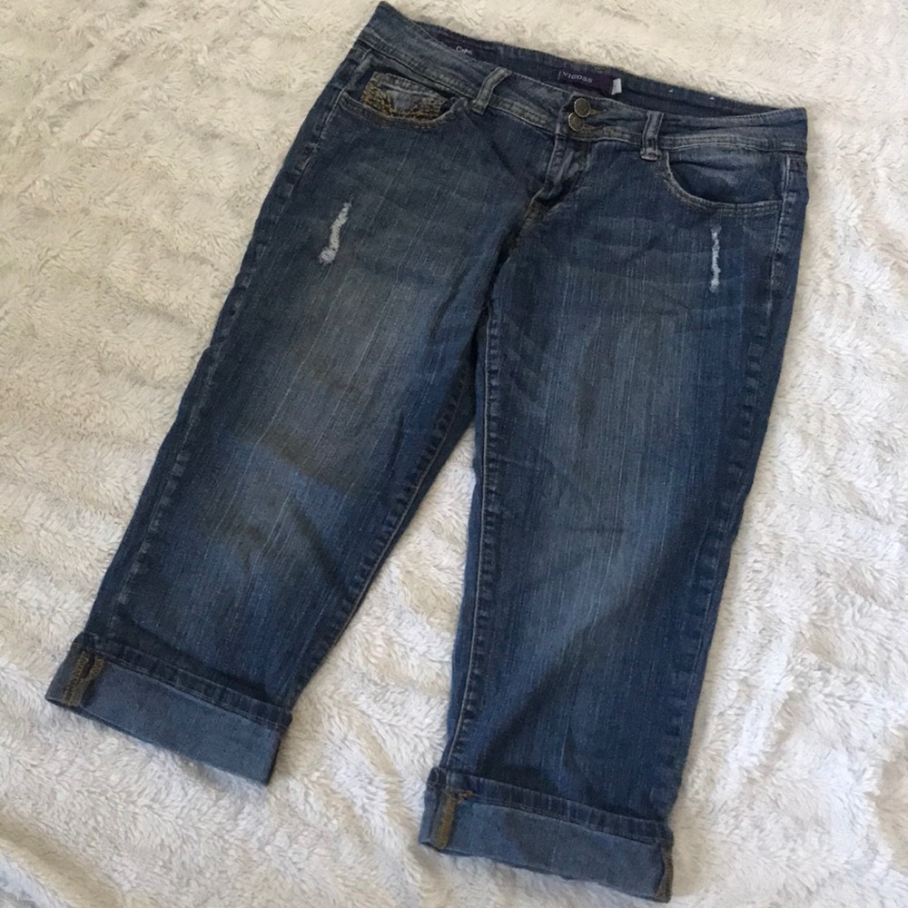 Denim capris